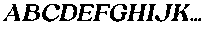 Ex Vaganza Bold Slanted Font UPPERCASE