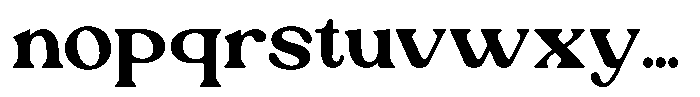 Ex Vaganza Bold Font LOWERCASE
