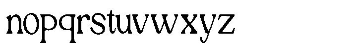 Ex Vaganza Condensed Font LOWERCASE