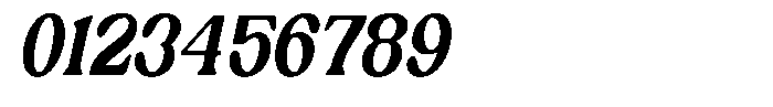Ex Vaganza Extra Bold Condensed Slanted Font OTHER CHARS