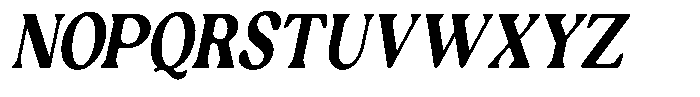 Ex Vaganza Extra Bold Condensed Slanted Font UPPERCASE