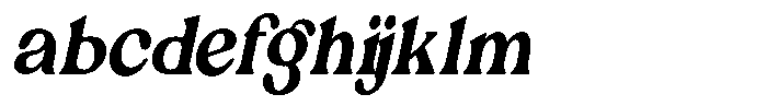Ex Vaganza Extra Bold Condensed Slanted FONT