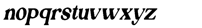 Ex Vaganza Extra Bold Condensed Slanted Font LOWERCASE