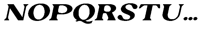 Ex Vaganza Extra Bold Expanded Slanted Font UPPERCASE