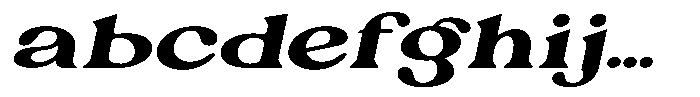 Ex Vaganza Extra Bold Expanded Slanted FONT
