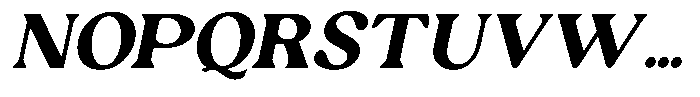Ex Vaganza Extra Bold Slanted Font UPPERCASE