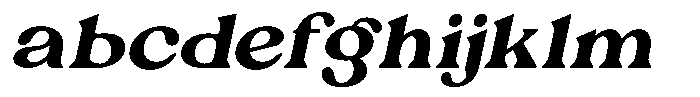 Ex Vaganza Extra Bold Slanted FONT
