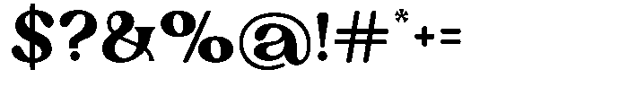 Ex Vaganza Extra Bold Font OTHER CHARS