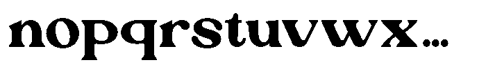 Ex Vaganza Extra Bold Font LOWERCASE