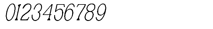 Ex Vaganza Extra Light Condensed Slanted Font OTHER CHARS