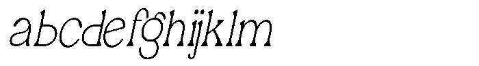 Ex Vaganza Extra Light Condensed Slanted FONT