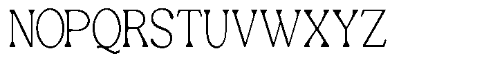 Ex Vaganza Extra Light Condensed Font UPPERCASE