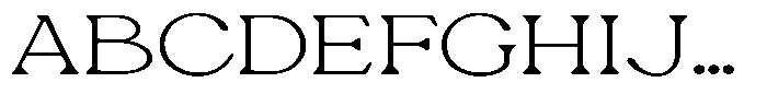 Ex Vaganza Extra Light Expanded Font UPPERCASE