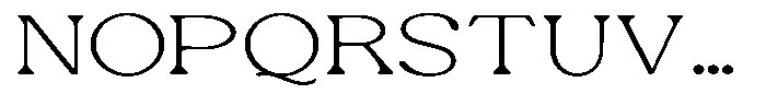 Ex Vaganza Extra Light Expanded Font UPPERCASE