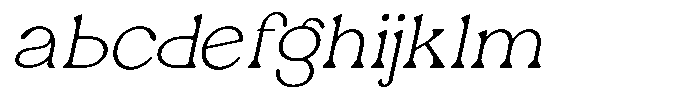 Ex Vaganza Extra Light Slanted FONT