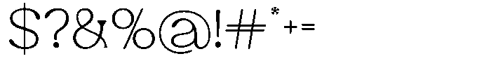 Ex Vaganza Extra Light Font OTHER CHARS