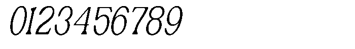 Ex Vaganza Light Condensed Slanted Font OTHER CHARS