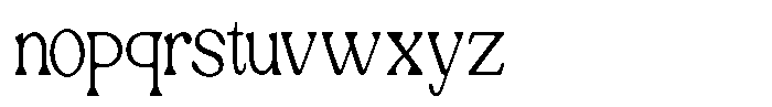 Ex Vaganza Light Condensed Font LOWERCASE