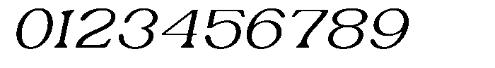 Ex Vaganza Light Expanded Slanted Font OTHER CHARS