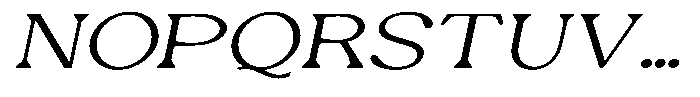 Ex Vaganza Light Expanded Slanted Font UPPERCASE
