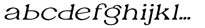 Ex Vaganza Light Expanded Slanted FONT