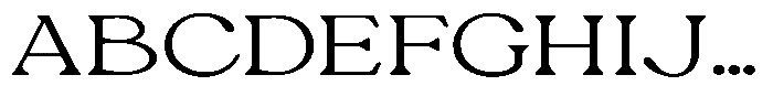 Ex Vaganza Light Expanded Font UPPERCASE