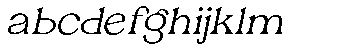 Ex Vaganza Light Slanted FONT