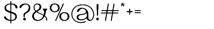 Ex Vaganza Light Font OTHER CHARS