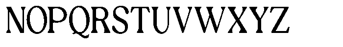 Ex Vaganza Medium Condensed Font UPPERCASE