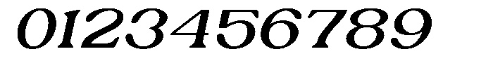 Ex Vaganza Medium Expanded Slanted Font OTHER CHARS