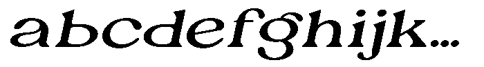 Ex Vaganza Medium Expanded Slanted FONT