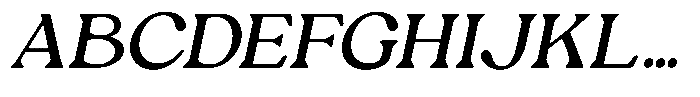 Ex Vaganza Medium Slanted Font UPPERCASE