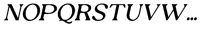 Ex Vaganza Medium Slanted Font UPPERCASE