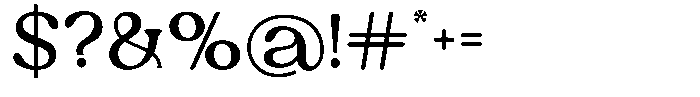 Ex Vaganza Medium Font OTHER CHARS