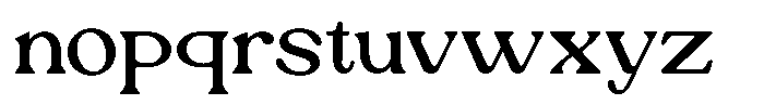 Ex Vaganza Medium Font LOWERCASE