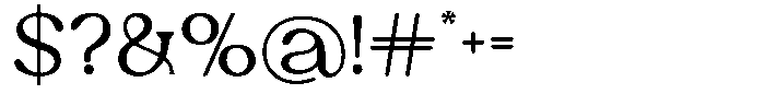 Ex Vaganza Regular Font OTHER CHARS