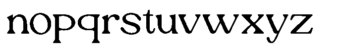 Ex Vaganza Regular Font LOWERCASE
