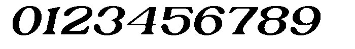Ex Vaganza Semi Bold Expanded Slanted Font OTHER CHARS