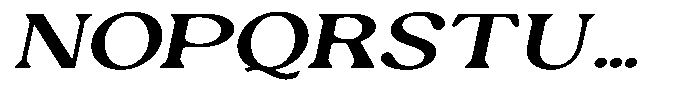 Ex Vaganza Semi Bold Expanded Slanted Font UPPERCASE
