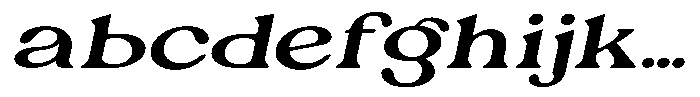 Ex Vaganza Semi Bold Expanded Slanted FONT