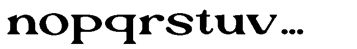 Ex Vaganza Semi Bold Expanded Font LOWERCASE