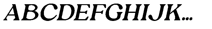 Ex Vaganza Semi Bold Slanted Font UPPERCASE