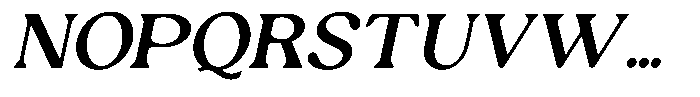 Ex Vaganza Semi Bold Slanted Font UPPERCASE