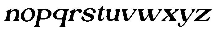 Ex Vaganza Semi Bold Slanted Font LOWERCASE