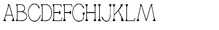 Ex Vaganza Thin Condensed Font UPPERCASE