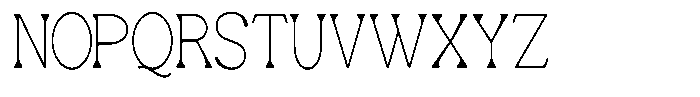 Ex Vaganza Thin Condensed Font UPPERCASE