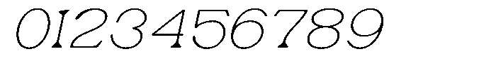 Ex Vaganza Thin Expanded Slanted Font OTHER CHARS