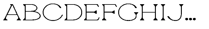 Ex Vaganza Thin Expanded Font UPPERCASE