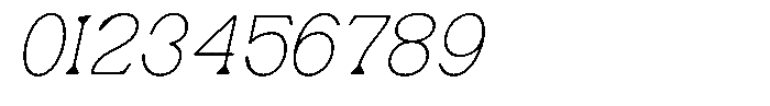 Ex Vaganza Thin Slanted Font OTHER CHARS