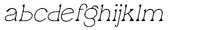 Ex Vaganza Thin Slanted FONT